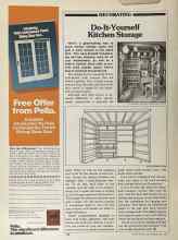 Better Homes & Gardens May 1981 Magazine Article: Do-It-Yourself Kitchen Storage