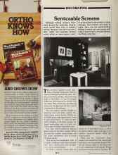 Better Homes & Gardens May 1981 Magazine Article: Serviceable Screens