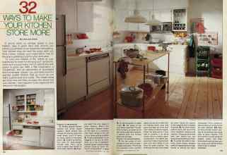 Better Homes & Gardens May 1981 Magazine Article: 32 WAYS TO MAKE YOUR KITCHEN STORE MORE
