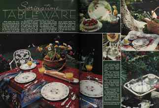 Better Homes & Gardens May 1981 Magazine Article: Spring time TABLE WARE