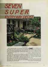 Better Homes & Gardens June 1981 Magazine Article: SEVEN SUPER ENTRYWAY DECKS