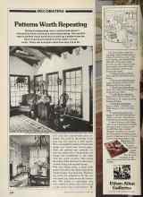 Better Homes & Gardens June 1981 Magazine Article: Patterns Worth Repeating