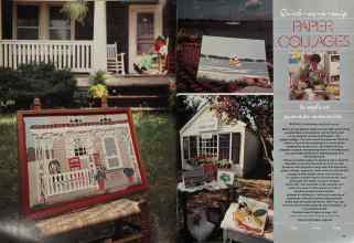Better Homes & Gardens June 1981 Magazine Article: Quick-as-a-snip PAPER COLLAGES