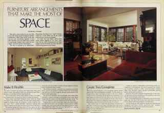 Better Homes & Gardens June 1981 Magazine Article: FURNITURE ARRANGEMENTS THAT MAKE THE MOST OF SPACE