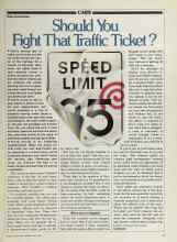 Better Homes & Gardens July 1981 Magazine Article: Should You Fight That Traffic Ticket?