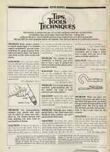 Better Homes & Gardens August 1981 Magazine Article: TIPS, TOOLS & TECHNIQUES