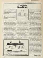 Better Homes & Gardens August 1981 Magazine Article: The Man Next Door