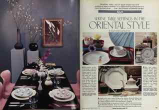 Better Homes & Gardens August 1981 Magazine Article: SERENE TABLE SETTINGS IN THE ORIENTAL STYLE