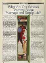 Better Homes & Gardens September 1981 Magazine Article: What Are Our Schools Teaching About Marriage and Family Life?