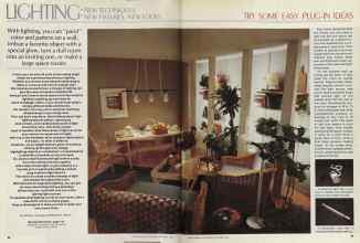 Better Homes & Gardens September 1981 Magazine Article: LIGHTING: NEW TECHNIQUES, NEW FIXTURES, NEW LOOKS