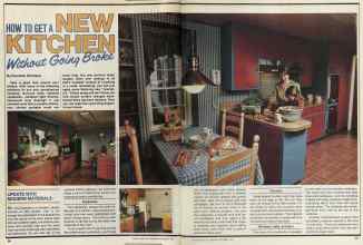 Better Homes & Gardens September 1981 Magazine Article: HOW TO GET A NEW KITCHEN Without Going Broke