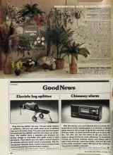 Better Homes & Gardens November 1981 Magazine Article: Electric log splitter