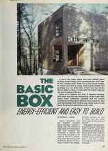 Better Homes & Gardens November 1981 Magazine Article: THE BASIC BOX