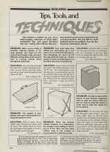 Better Homes & Gardens November 1981 Magazine Article: Tips, Tools, and TECHNIQUES
