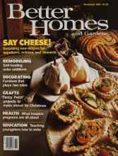 Better Homes & Gardens November 1981 Magazine Cover