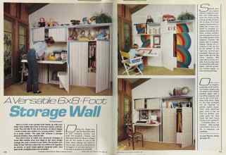 Better Homes & Gardens November 1981 Magazine Article: A Versatile 6x8-Foot Storage Wall