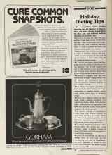 Better Homes & Gardens December 1981 Magazine Article: Holiday Dieting Tips