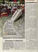Better Homes & Gardens December 1981 Magazine Article: Choosing a Ceiling Fan