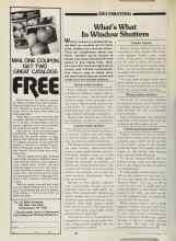 Better Homes & Gardens December 1981 Magazine Article: What's What In Window Shutters