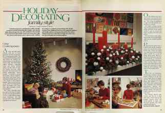 Better Homes & Gardens December 1981 Magazine Article: HOLIDAY DECORATING family style