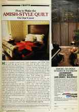 Better Homes & Gardens January 1982 Magazine Article: How to Make the AMISH-STYLE QUILT On Our Cover