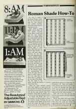 Better Homes & Gardens January 1982 Magazine Article: Roman Shade How-To