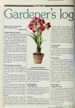Better Homes & Gardens January 1982 Magazine Article: Gardener's log