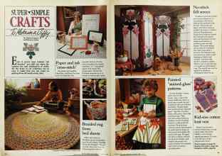 Better Homes & Gardens January 1982 Magazine Article: SUPER SIMPLE CRAFTS To Make in a Jiffy