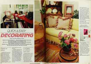 Better Homes & Gardens January 1982 Magazine Article: QUICK & EASY DECORATING