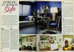 Better Homes & Gardens January 1982 Magazine Article: WORKING AT HOME IN Style