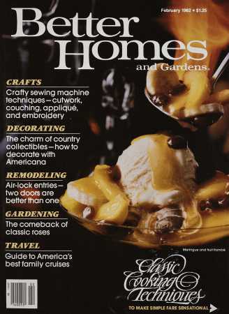 Better Homes & Gardens February 1982 Magazine Cover