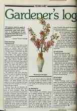 Better Homes & Gardens February 1982 Magazine Article: Gardener's log