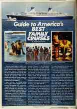 Better Homes & Gardens February 1982 Magazine Article: Guide to America's BEST FAMILY CRUISES