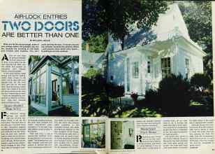 Better Homes & Gardens February 1982 Magazine Article: AIR-LOCK ENTRIES TWO DOCKS ARE BETTER THAN ONE
