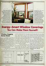 Better Homes & Gardens March 1982 Magazine Article: Energy-Smart Window Coverings You Can Make Them Yourself!