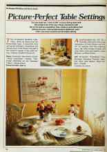 Better Homes & Gardens March 1982 Magazine Article: Picture-Perfect Table Settings