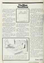 Better Homes & Gardens March 1982 Magazine Article: The Man Next Door