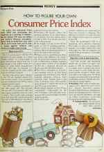 Better Homes & Gardens April 1982 Magazine Article: HOW TO FIGURE YOUR OWN Consumer Price Index