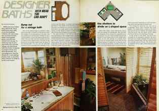 Better Homes & Gardens April 1982 Magazine Article: DESIGNER BATHS WITH IDEAS YOU CAN ADAPT