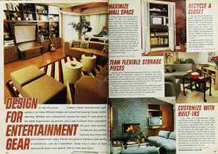 Better Homes & Gardens April 1982 Magazine Article: DESIGN FOR ENTERTAINMENT GEAR