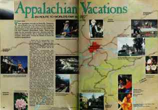 Better Homes & Gardens April 1982 Magazine Article: Appalachian Vacations EN ROUTE TO WORLD'S FAIR '82