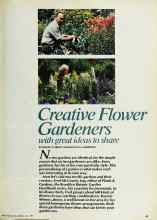 Better Homes & Gardens May 1982 Magazine Article: Creative Flower Gardeners with great ideas to share