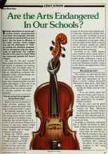 Better Homes & Gardens June 1982 Magazine Article: Are the Arts Endangered In Our Schools?