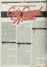 Better Homes & Gardens June 1982 Magazine Article: HOW TO CARE FOR YOUR Car's Sound System