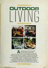 Better Homes & Gardens June 1982 Magazine Article: OUTDOOR LIVING