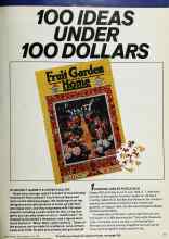 Better Homes & Gardens July 1982 Magazine Article: 100 IDEAS UNDER 100 DOLLARS
