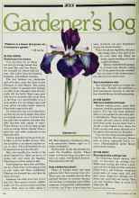 Better Homes & Gardens July 1982 Magazine Article: Gardener's log
