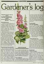 Better Homes & Gardens August 1982 Magazine Article: Gardener's log