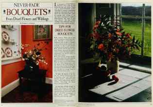 Better Homes & Gardens August 1982 Magazine Article: NEVER-FADE BOUQUETS From Dried Flowers and Wildings