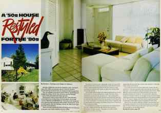 Better Homes & Gardens August 1982 Magazine Article: A '50s HOUSE Restyled FOR THE '80s